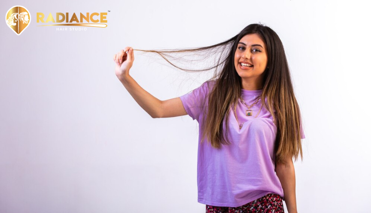 Non-surgical hair weaving for women in Delhi