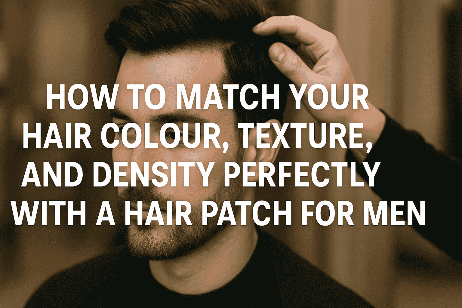 How to Match Your Hair Colour, Texture, And Density Perfectly With A Hair Patch For Men