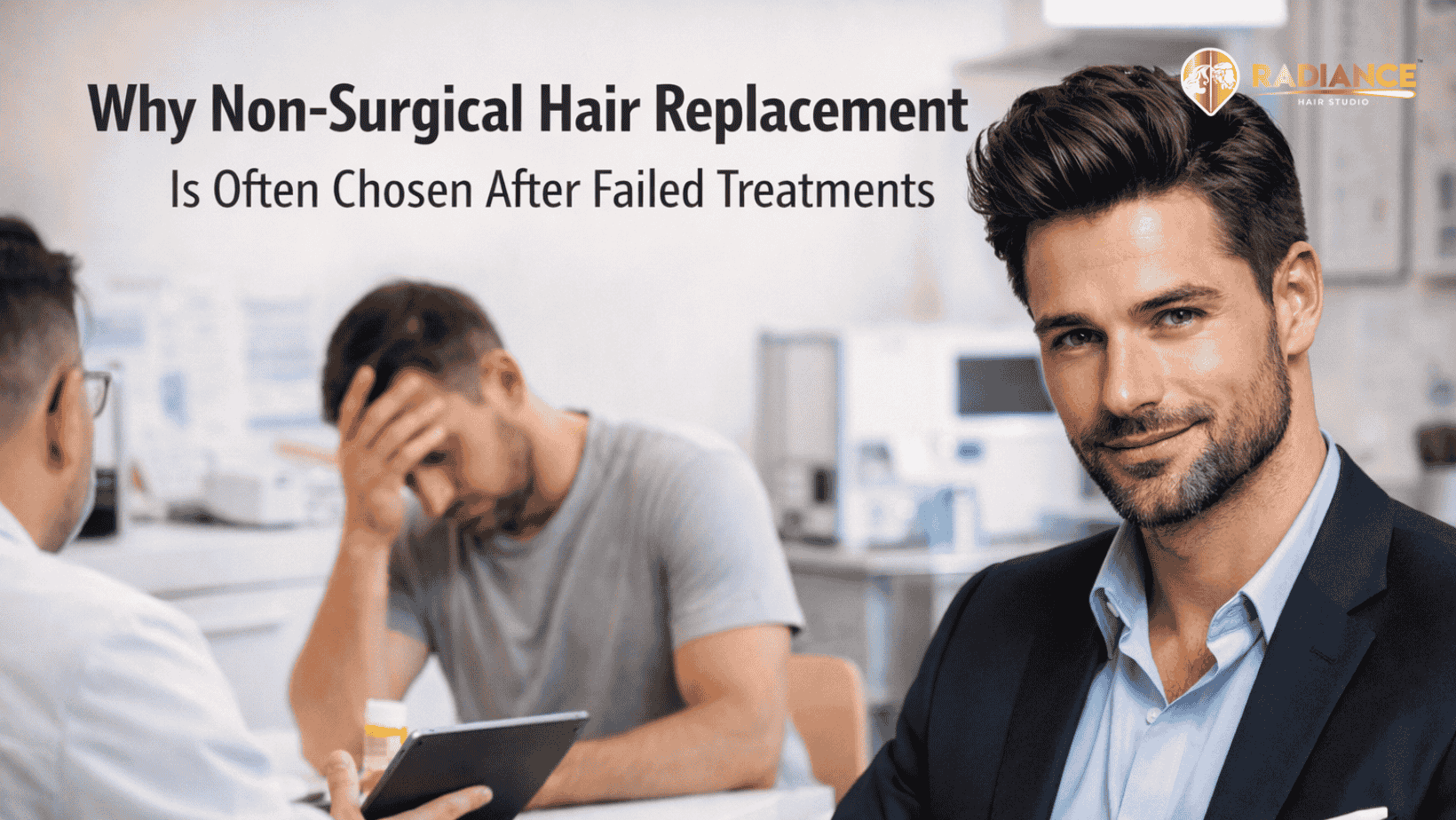 Non-Surgical Hair Replacement Is Often Chosen After Failed Treatments