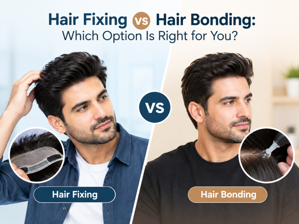 hair bonding vs. hair fixing