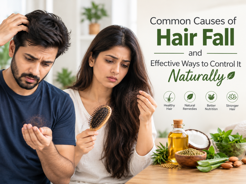 common cause of hair fall in man & women