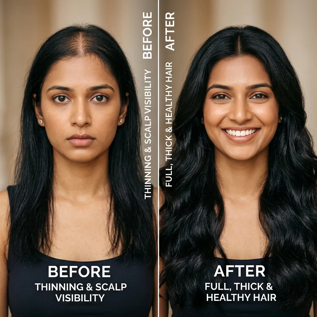 Hair replacement before and after result 2